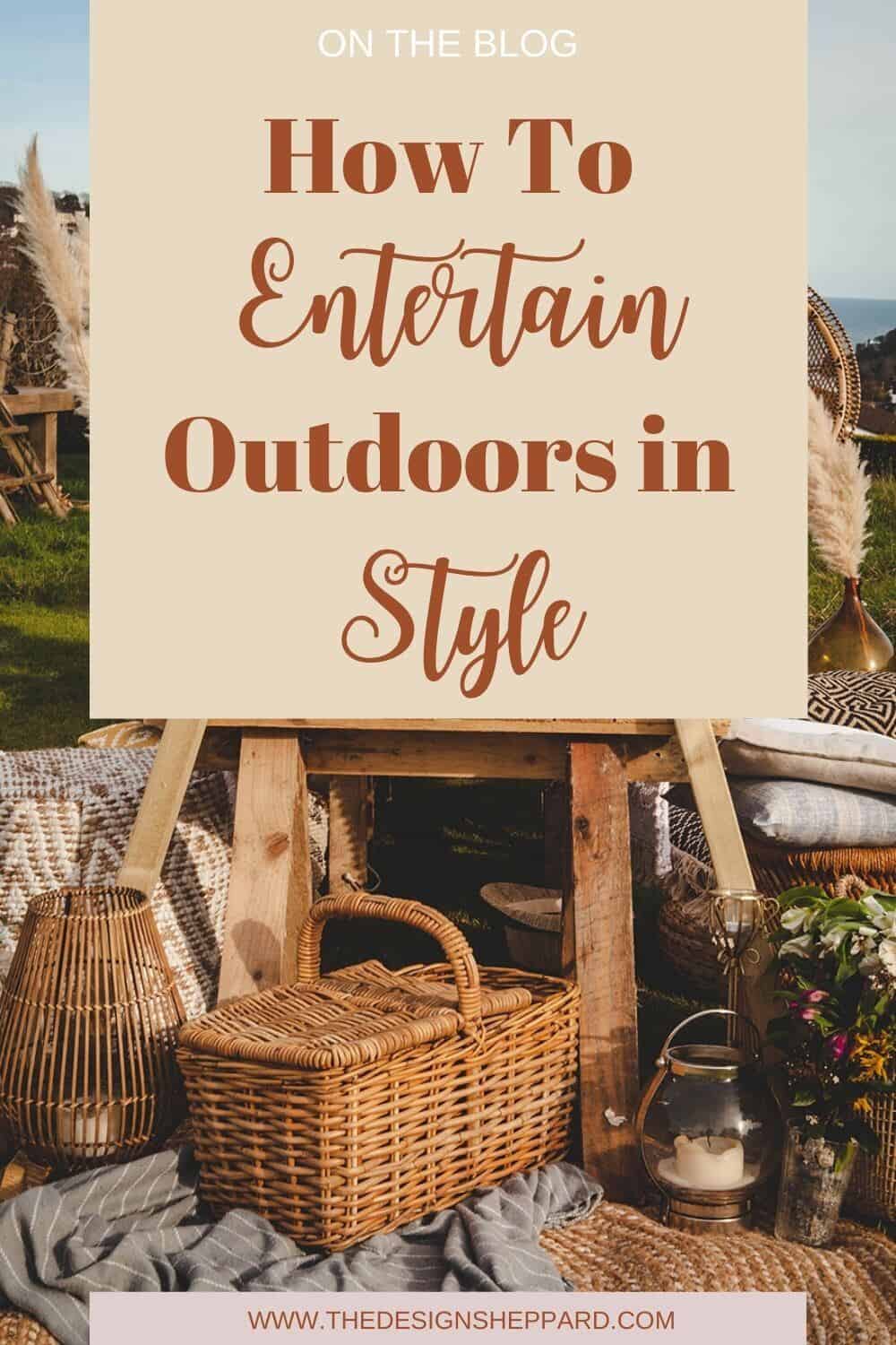 Entertain outdoors in style this summer