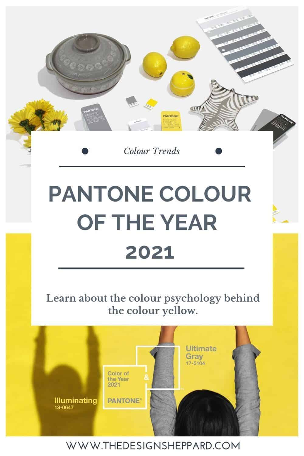 Pantone Colour of the Year 2021 - Illuminating. The colour psychology behind using yellow in interiors.