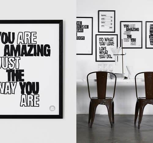 typographic artwork by Therese Sennerholt