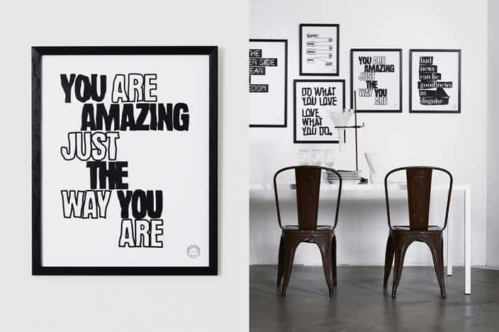 Typographic Artwork by Therese Sennerholt