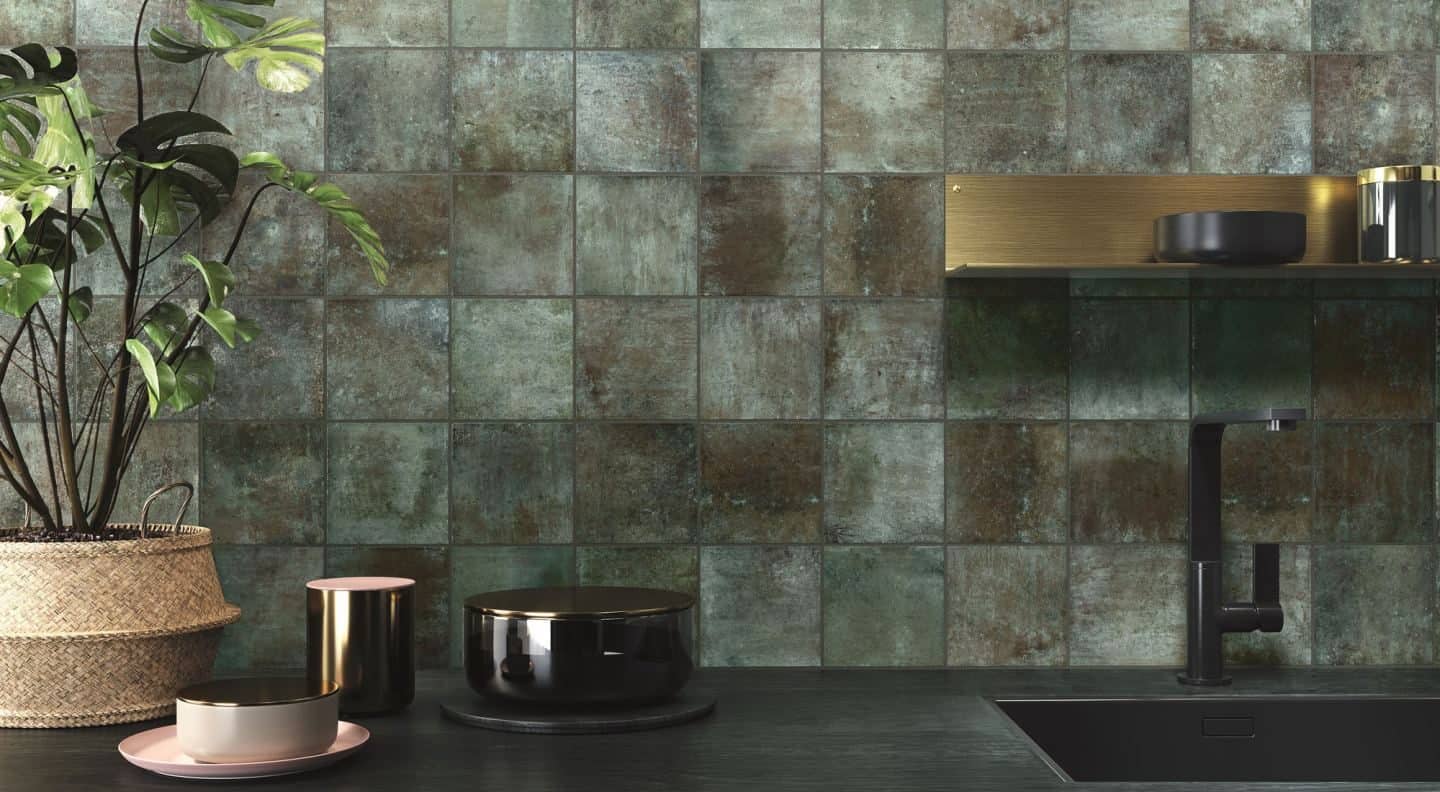 Amazonia ceramic tiles used as a kitchen basksplash