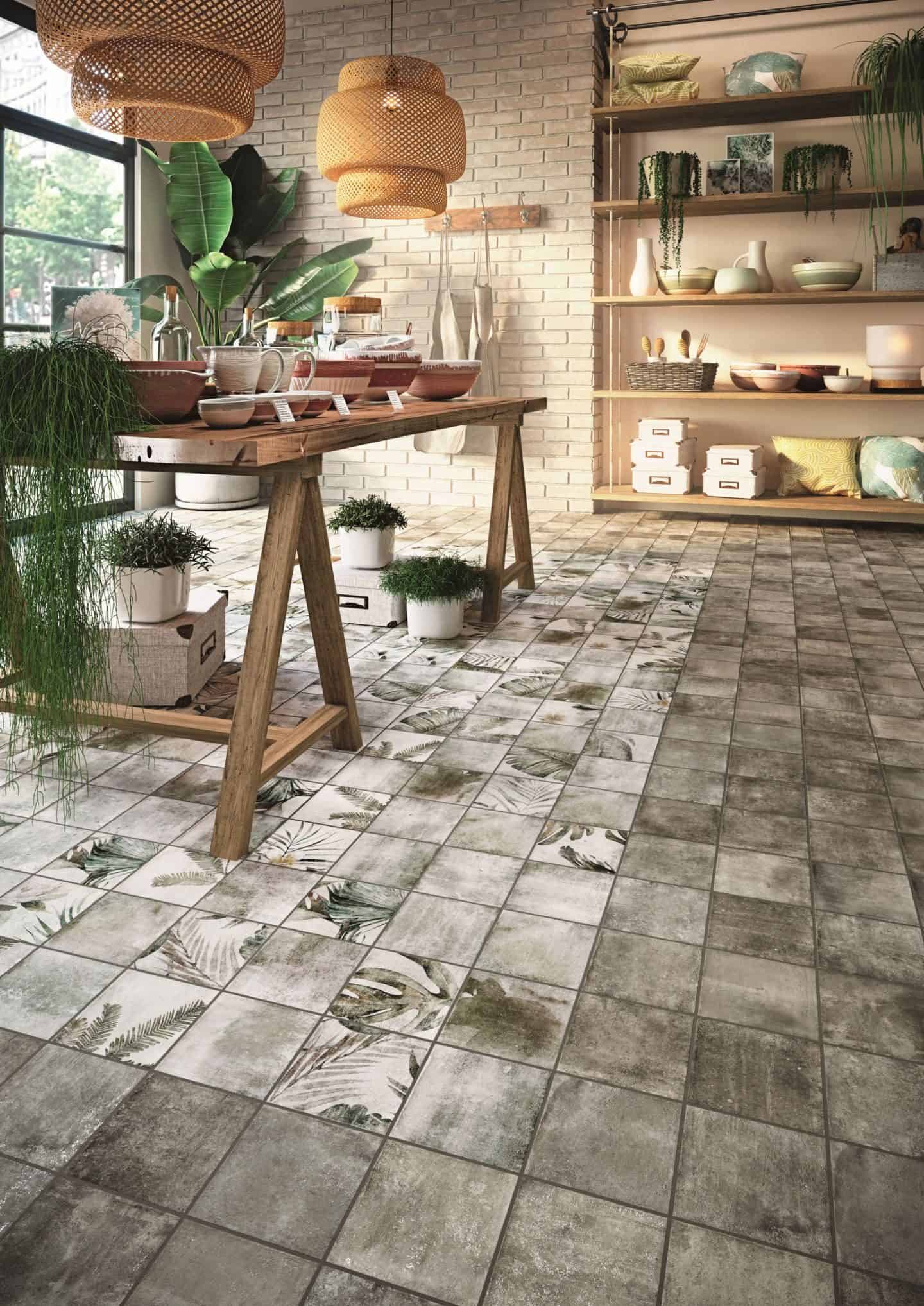 Amazonia Botanical ceramic tiles