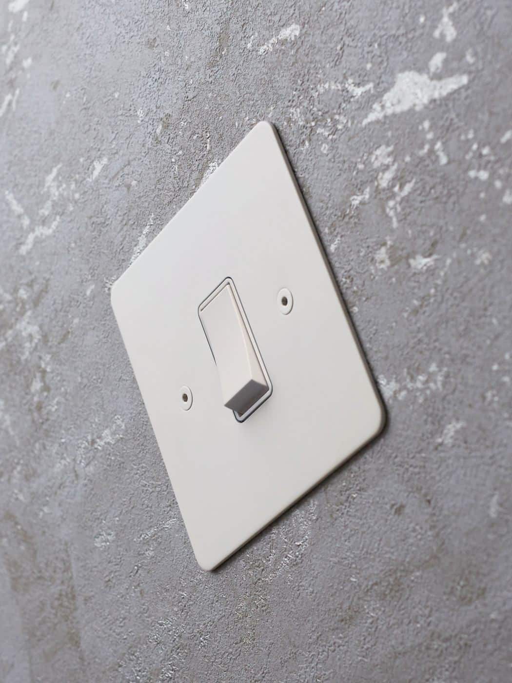 Designer Electrical Wiring Accessories from Focus SB  - light switch in matt white