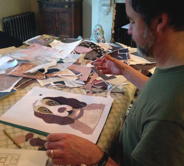 Artist Designer Simon Hart at work