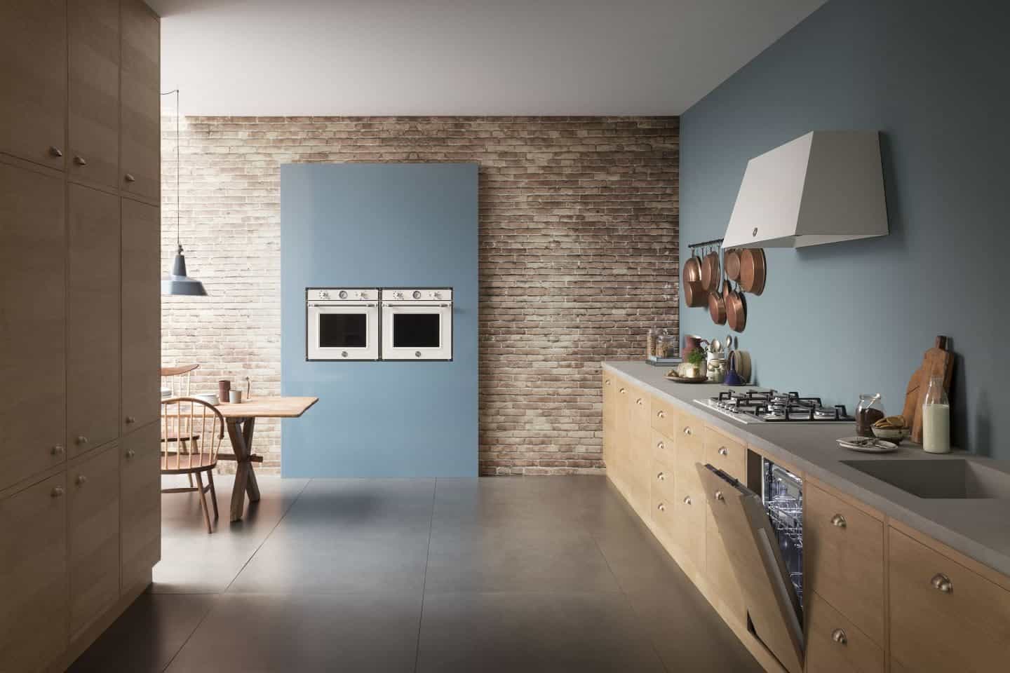 The Bertazzoni built-in appliance range shown in situ in a modern kitchen.