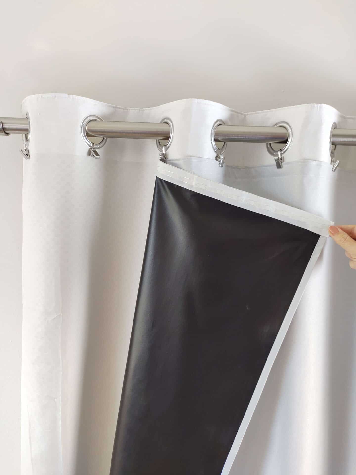 Benefits of thermal curtains include the many layers that keep heat in and out, reduce noise and block UV rays