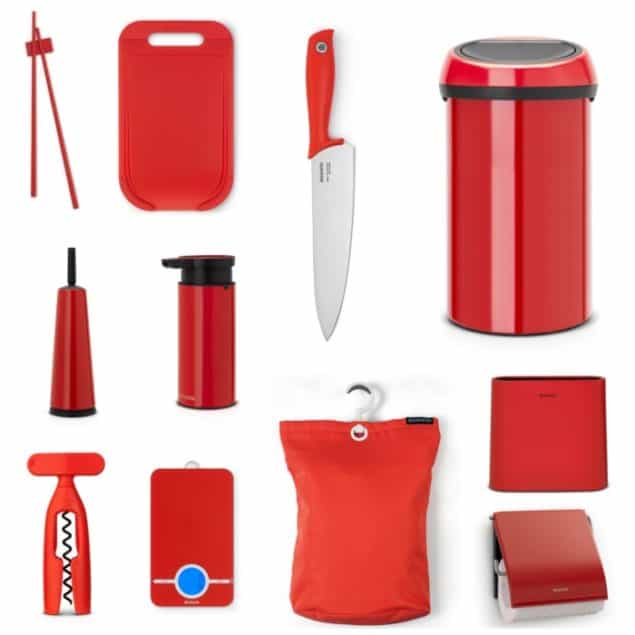 Brabantia Household Items in red