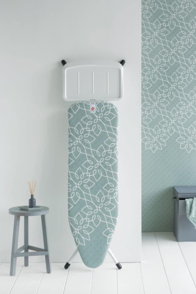 Brabantia Ironing board propped up against a wall