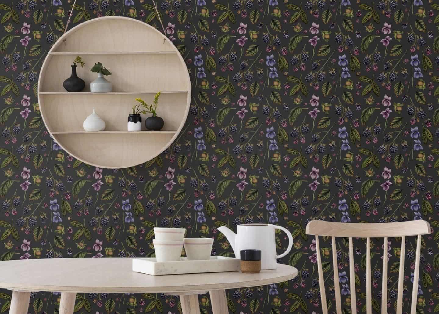 The Dawn Chorus collection of wallpaper by Swedish illustrator Saga-Mariah Sandberg for Photowall