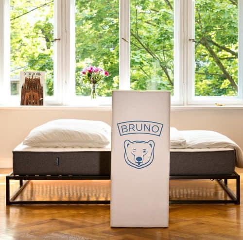 Bruno Mattress delivered in a box