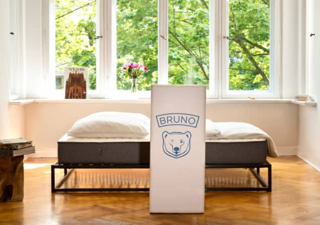 Bruno Mattress delivered in a box