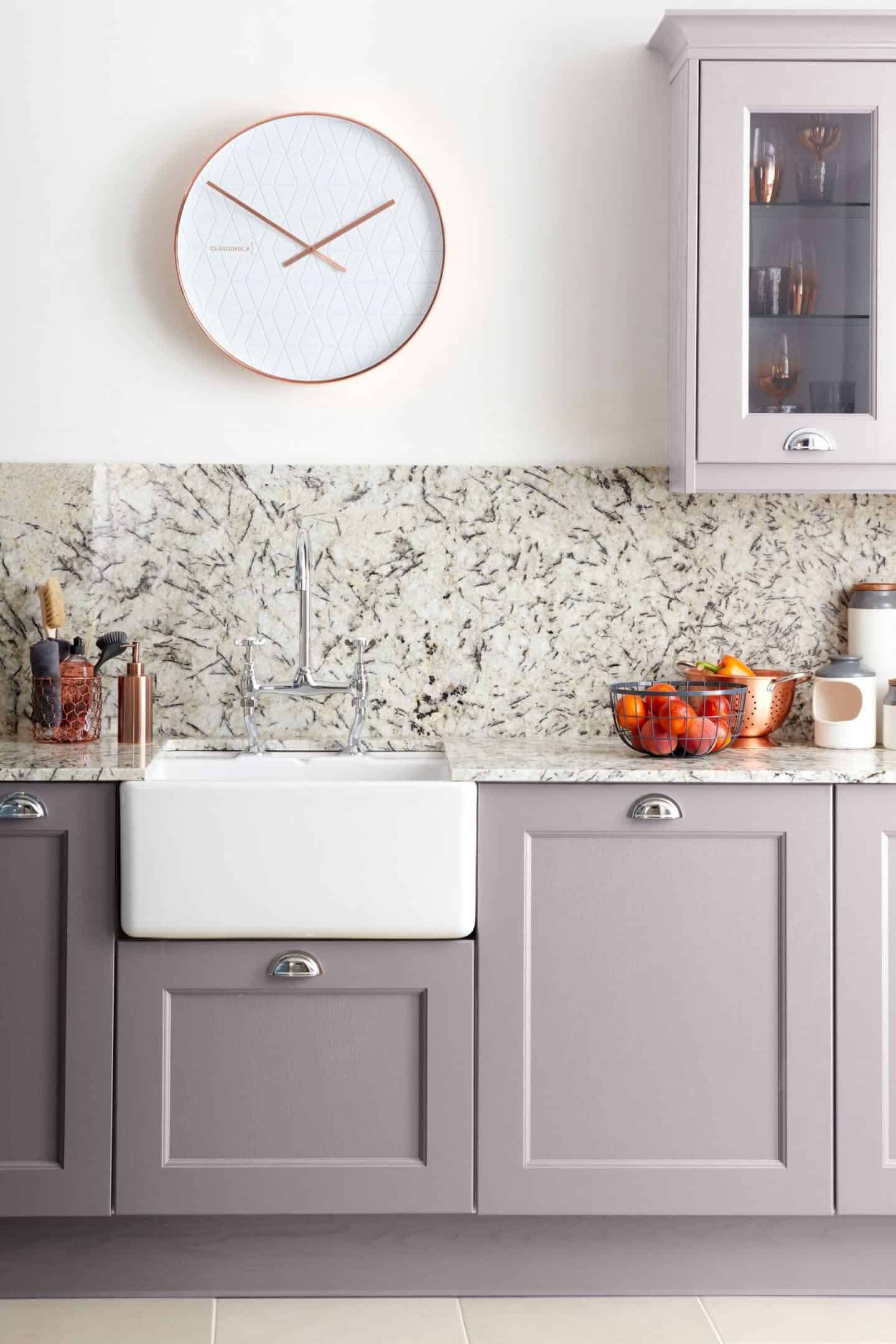 Burbidge Finsbury kitchen in Painted Powder, from £11,000