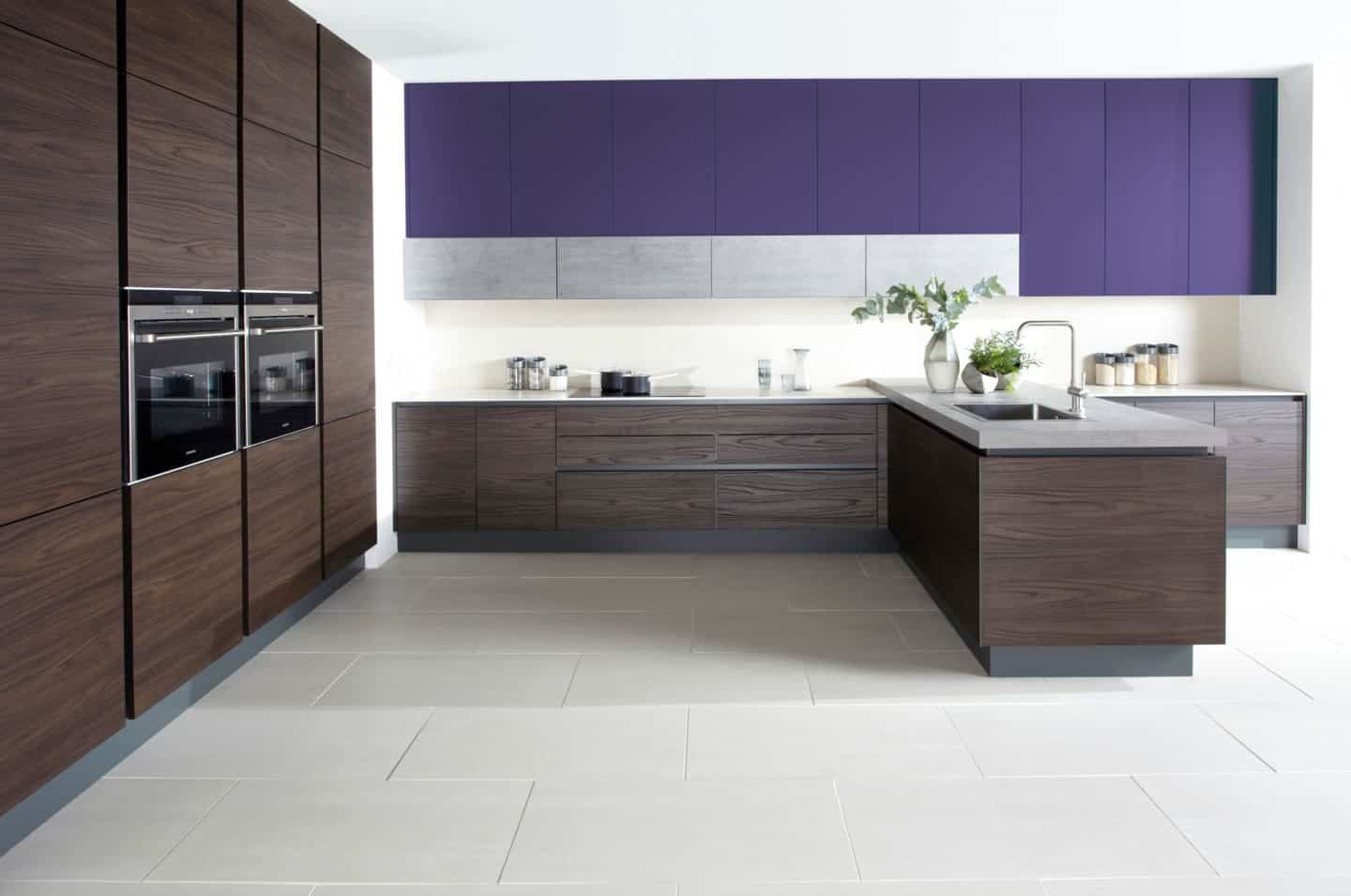 Burbidge Otto Laminate Dark Walnut and Ultra Violet from £7,500