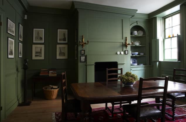 Calke Green Dining Room by Farrow & Ball