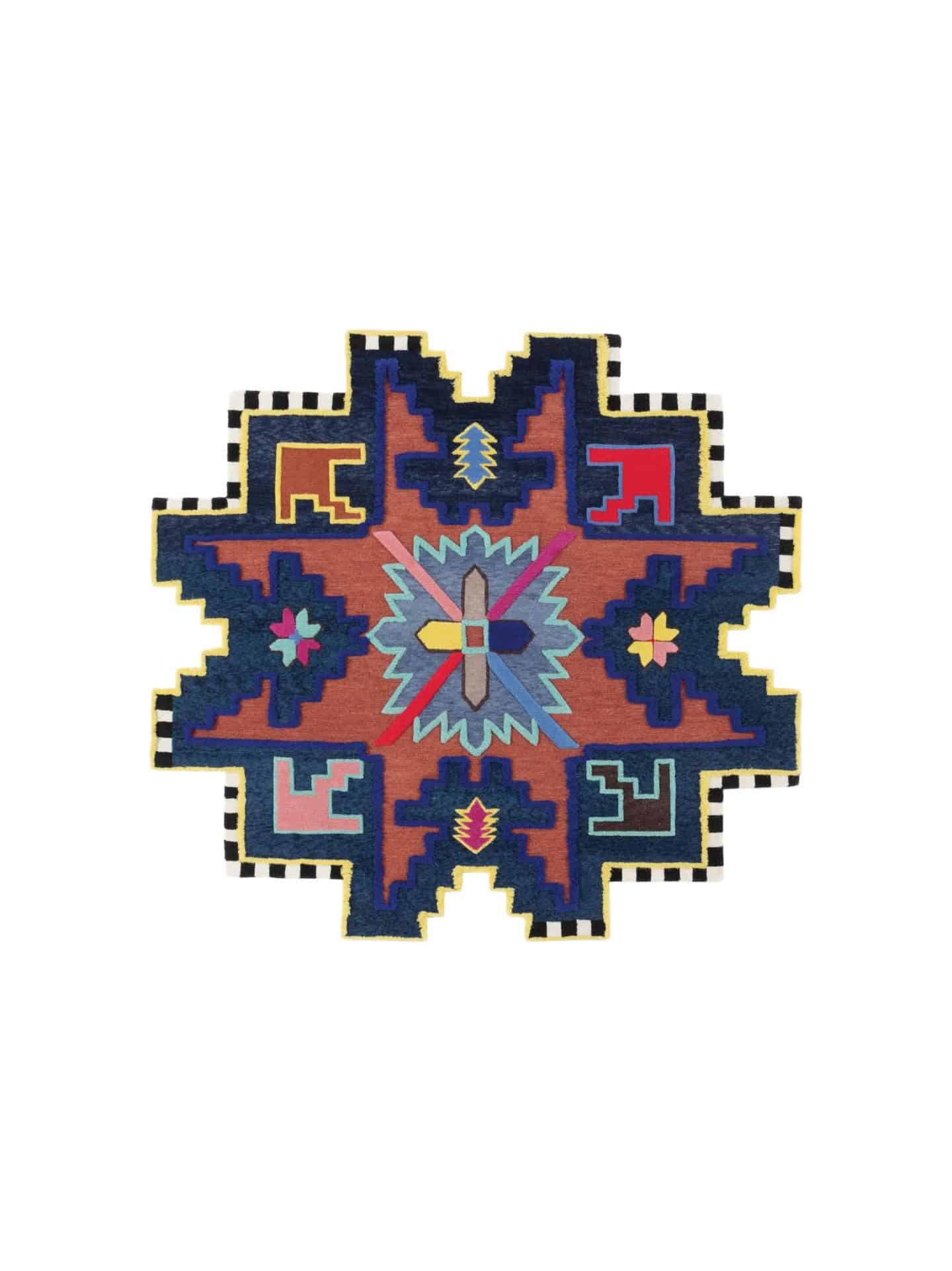 CC Tapic Kazak Shape Shifter rug - unusual shaped rug