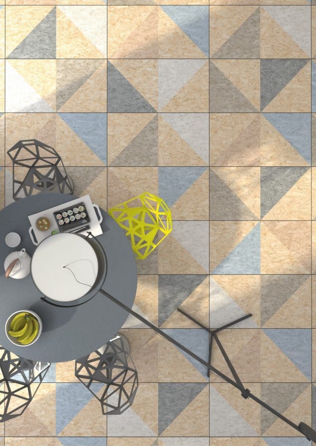 Chipboard Effect Tiles from The Baked Tile Co 