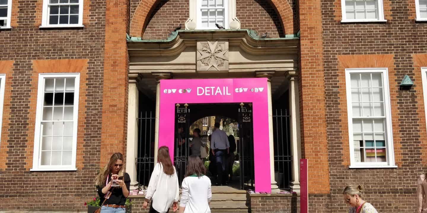 Clerkenwell Design Week 2019 entrance to Detail exhibition