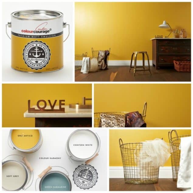 ColourCourage Oro Antico Yellow Paint from B&Q