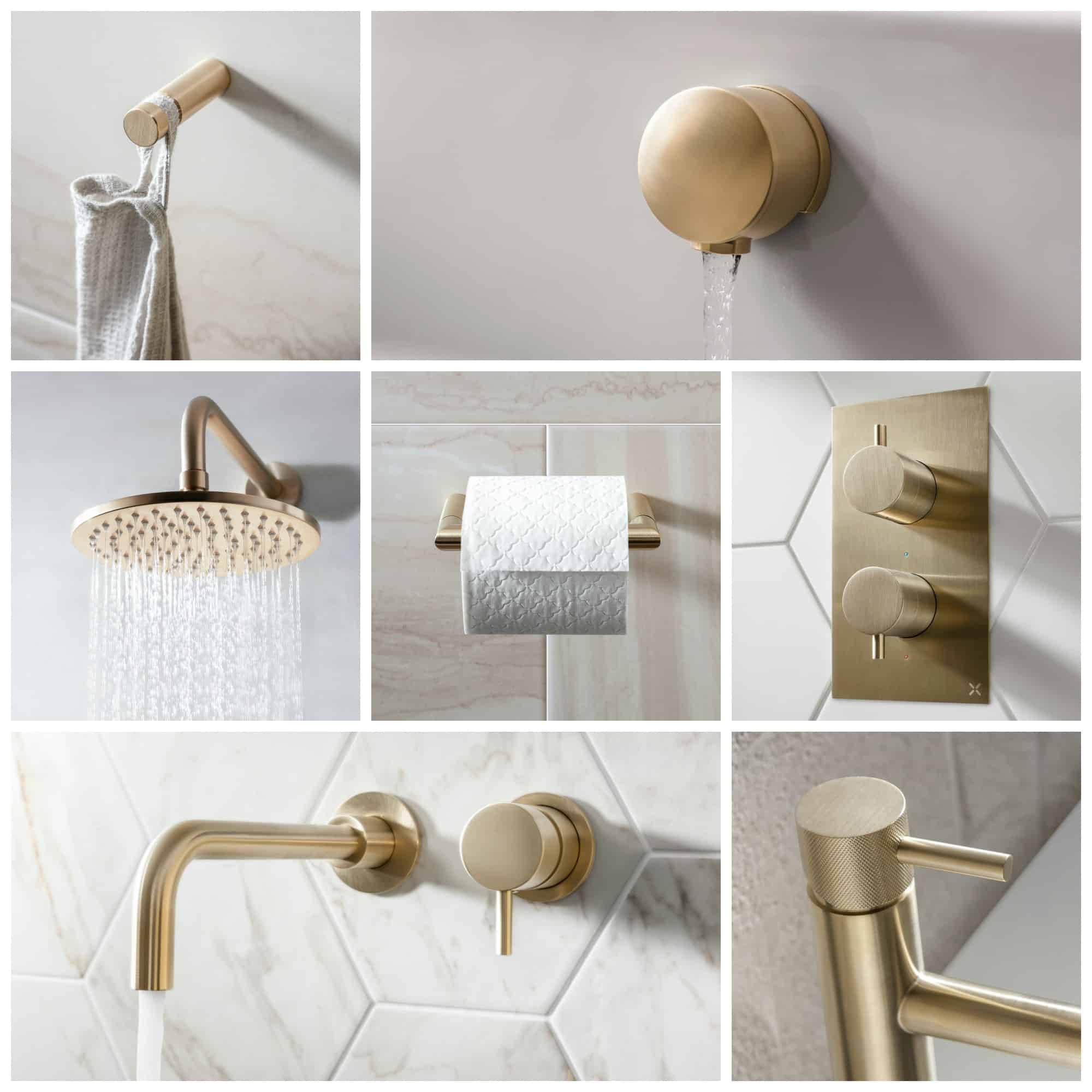 Crosswater MPRO Brushed Brass bathroom product range