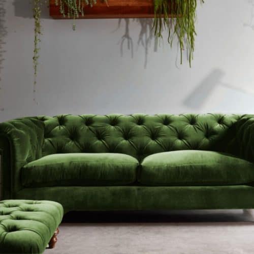 Darlings of Chelsea - Stirling Midi Sofa - Oscar Velvet Vintage Green