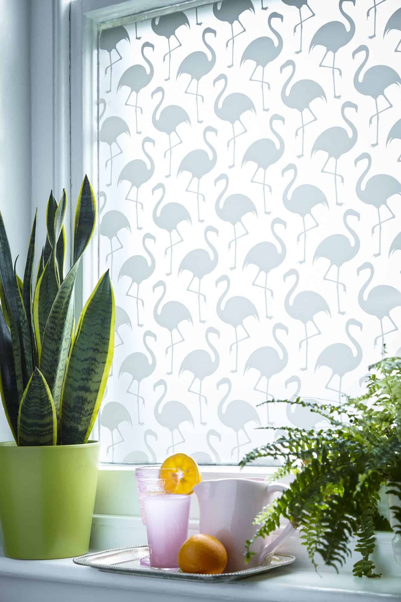 Decorative Window Film - Flamenco White Printed Design from £30 - The Window Film Company