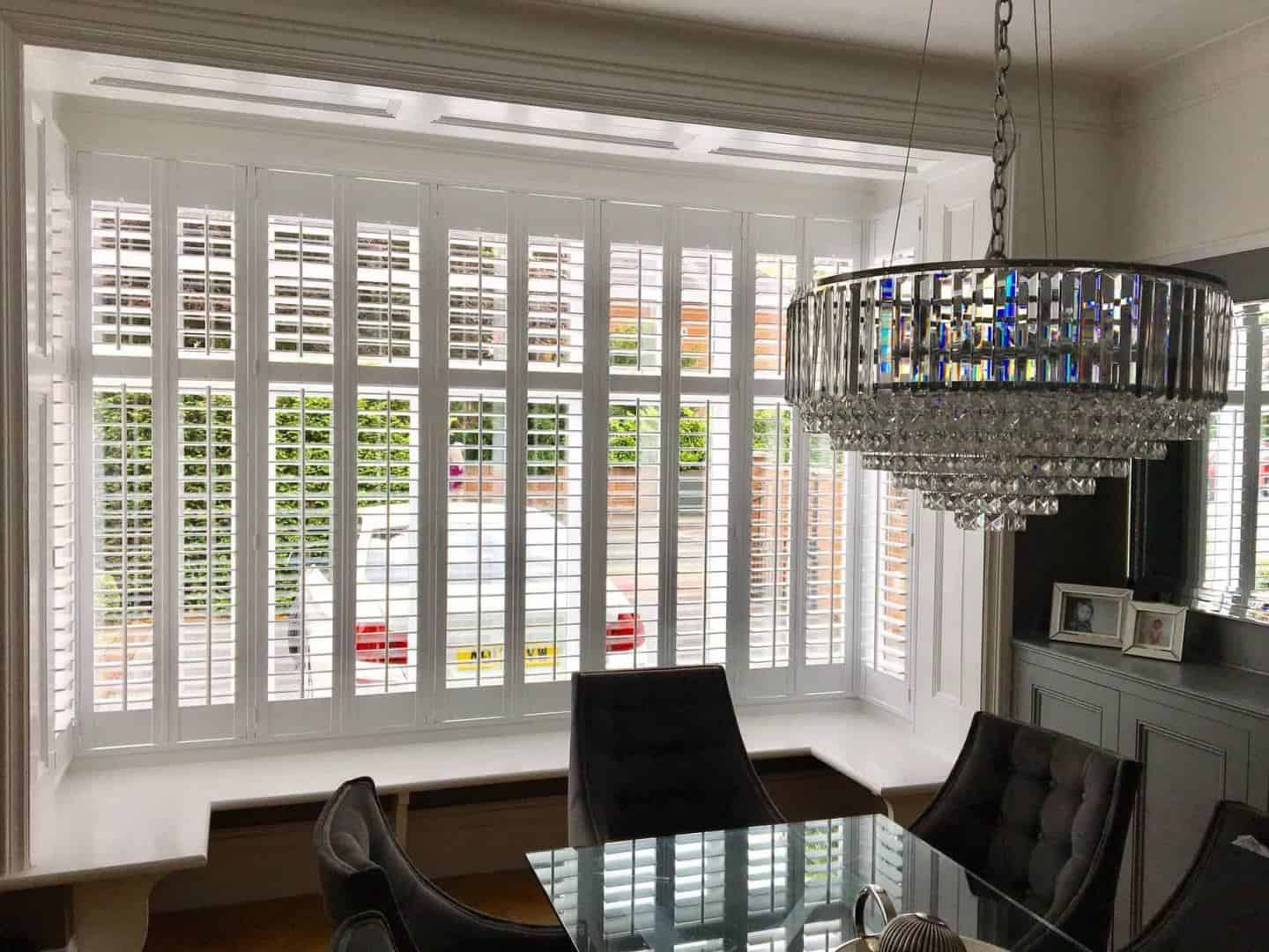 Diamond Shutters in a dining room - how to choose the right window shutters for your home