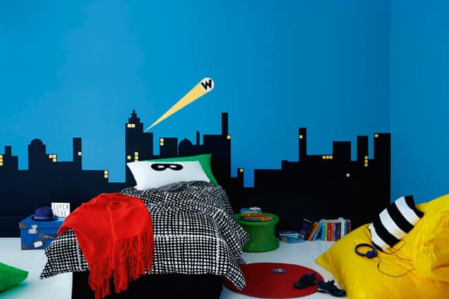 Paint manufacturer Dulux recently launched a kids' bedroom campaign to encourage parents to involve their children in the creative process when decorating their bedrooms. The result of the campaign was six creative designs for a child's bedroom that not only look fantastic but that aren't really even that difficult to create. 