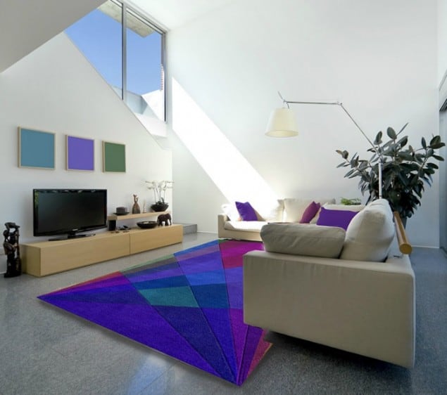 Dusk Rug by Sonya Winner in situ