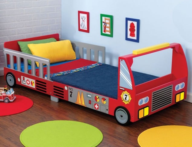 Fire Truck Toddlers Bed from Cuckooland