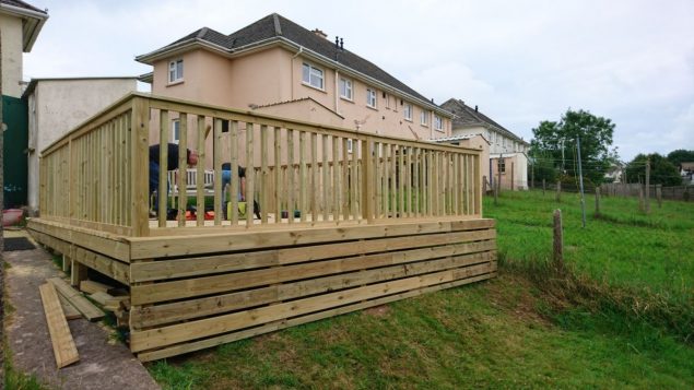 Garden Makeover as seen from the bottom of the garden