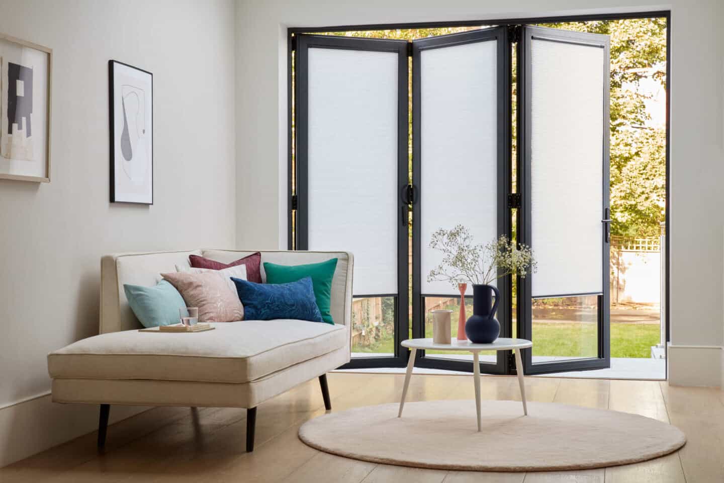 bifold doors in a living room