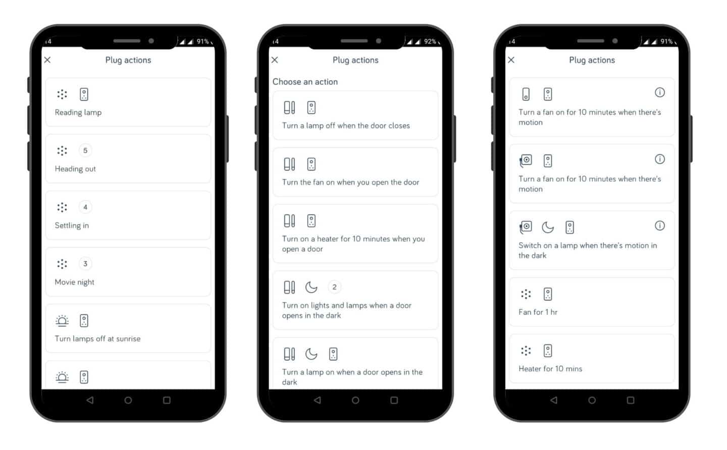 Hive smart security devices controlled from the app
