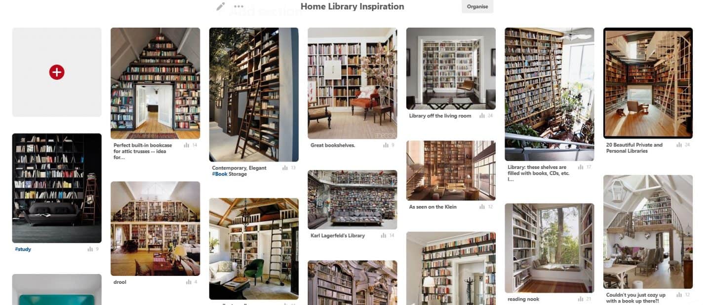 Home Library Inspiration from The Design Sheppard on Pinterest