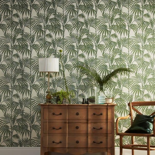 Honolulu Palm Green Wallpaper by Graham & Brown