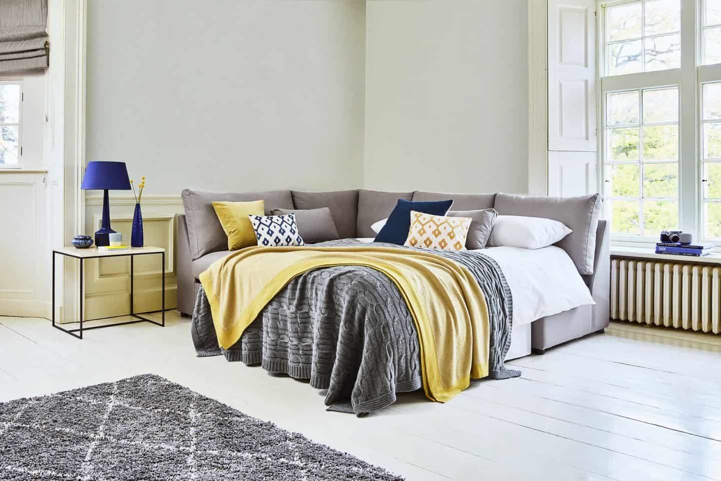 How to choose perfect fabric for furniture. Willow & Hall - 5 Seater Armless Storage Sofa Bed