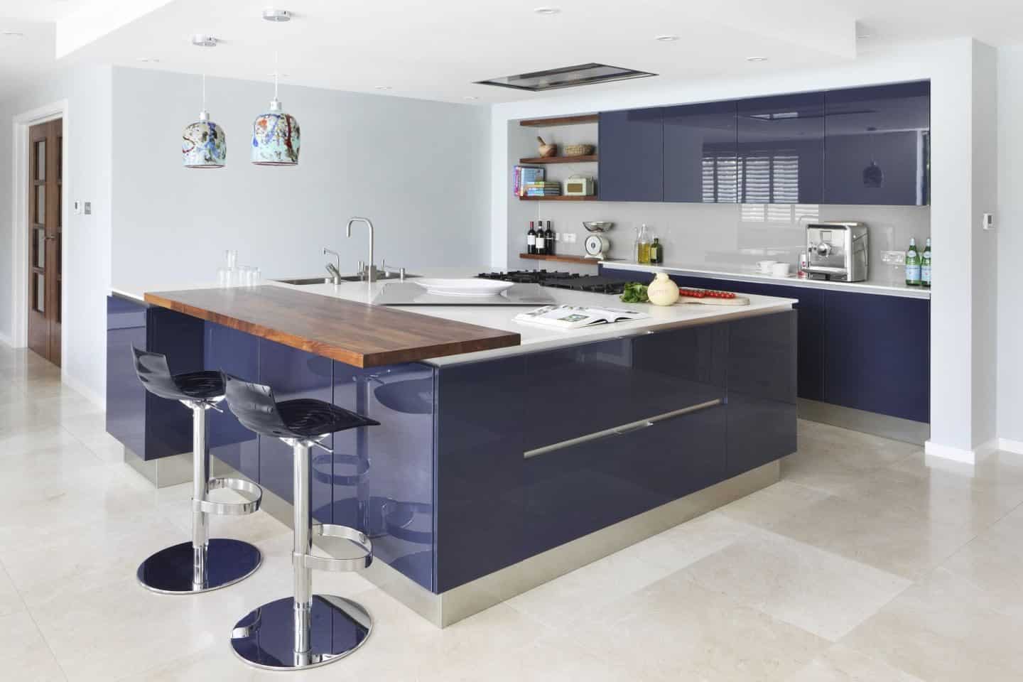 Hub Kitchens - Davoli purple kitchen