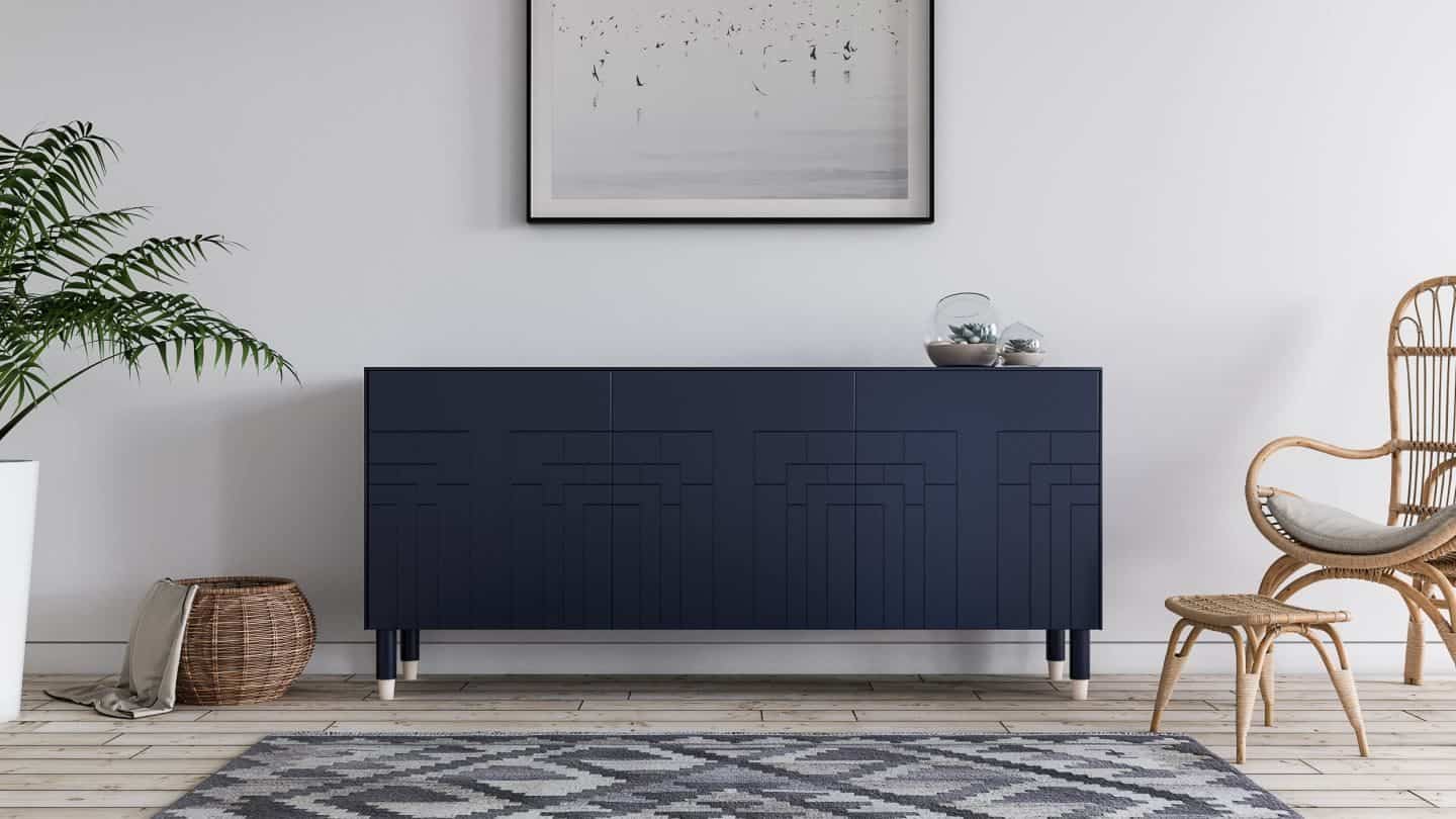 Hack IKEA furniture with Norse Interiors -Frida in Classy Navy and Gulli Legs