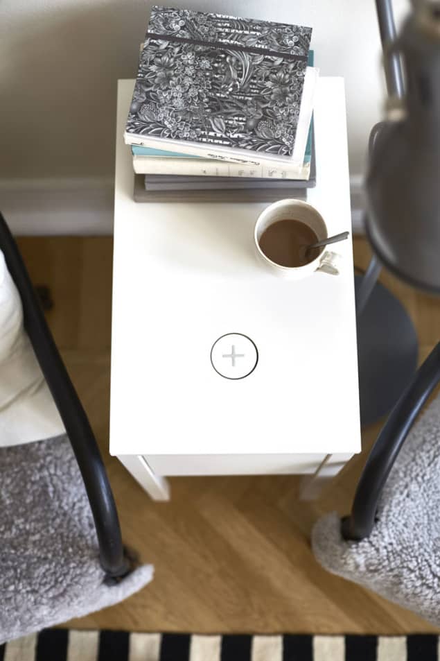 IKEA Wireless Charging Nordli Bedside Table