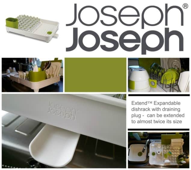 Joseph Joseph Extend Expandable Dishrack with draining plug