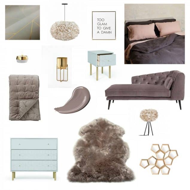 Juliette's Interiors Luxury Bedroom design scheme inspired by Dulux Colour of the Year 2018 Heartwood