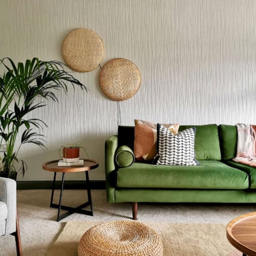 Texture in a living room designed by Karen Knox of Making Spaces