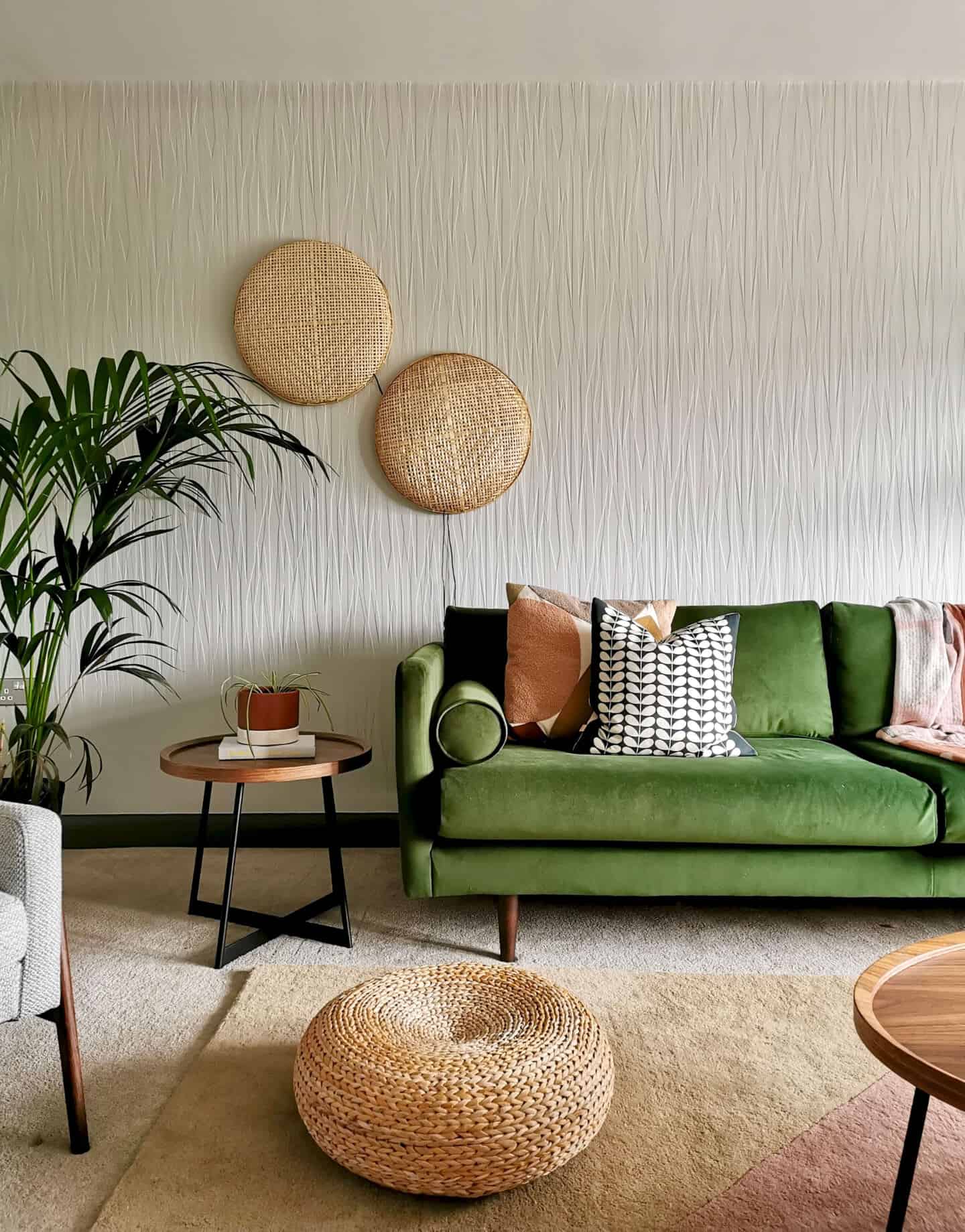 Texture in a living room designed by Karen Knox of Making Spaces