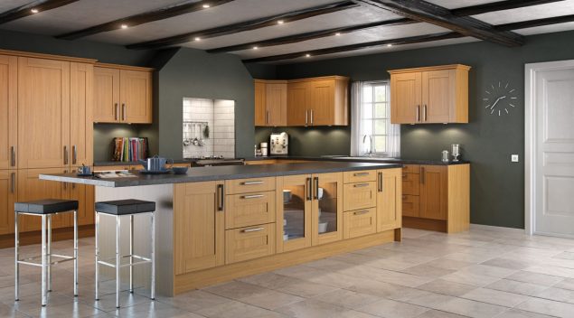 Laminate kitchen work surface