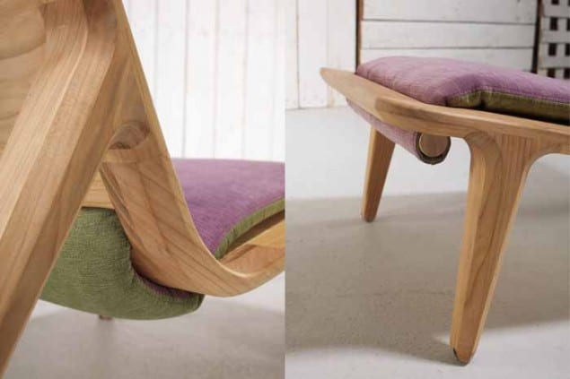 LAY AIR furniture by HOOKLundSTOOL details