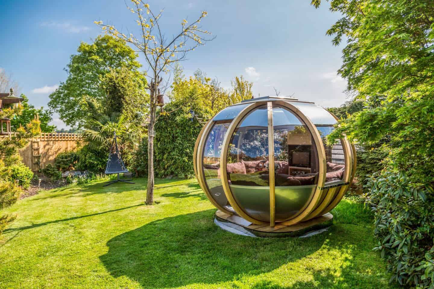 A garden pod in a large garden