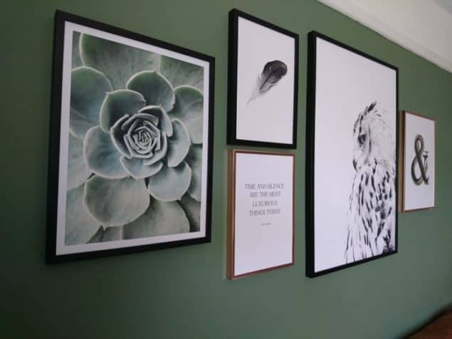 Livingroom makeover desenio prints gallery wall