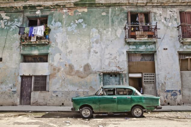 Louisa Seton - Cuba Green Car art print from Lumitrix