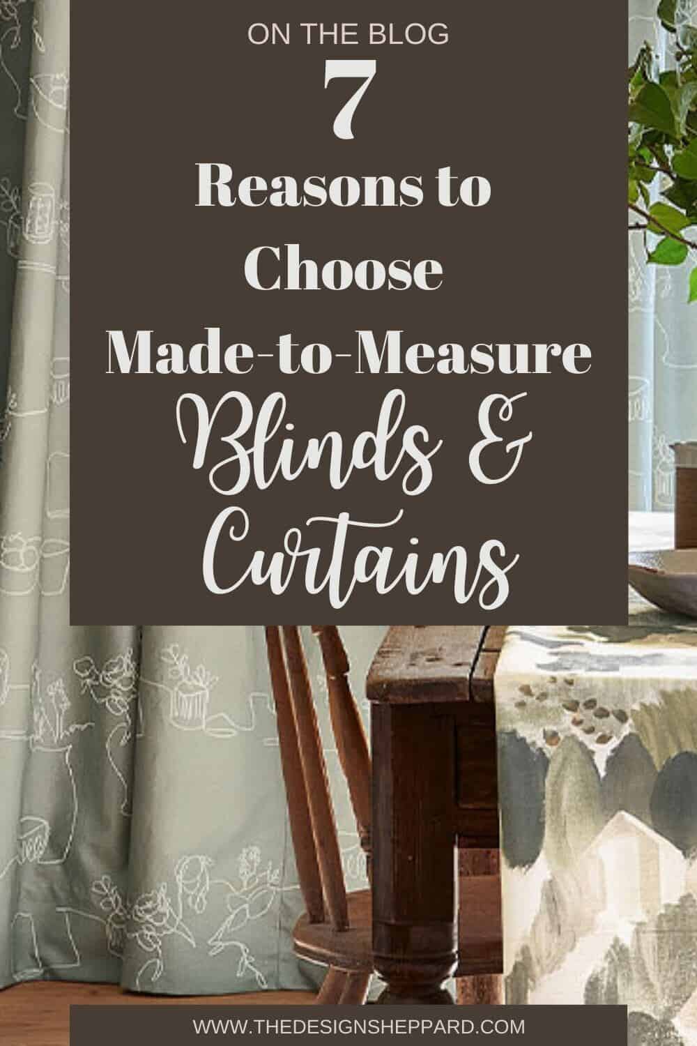 Made-to-measure curtains and blinds pinterest pin