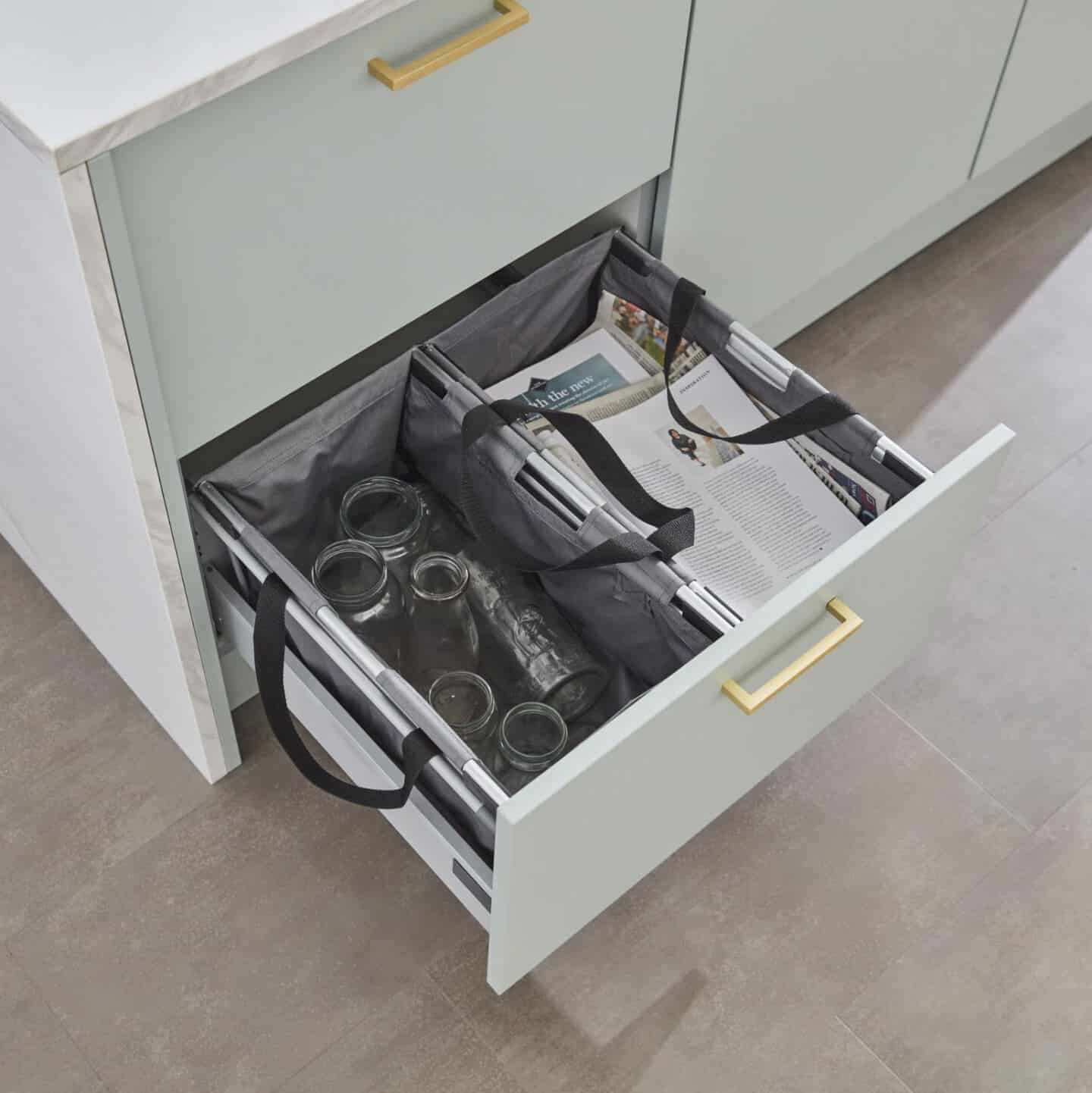 Magnet Kitchens Recycling solutions - Innovative Kitchen Storage Solutions