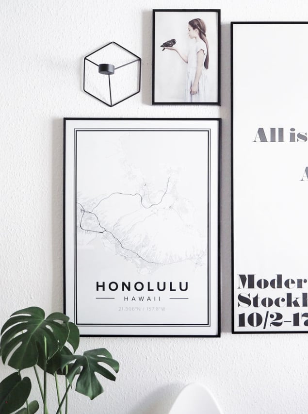 Mapiful Honolulu map posters